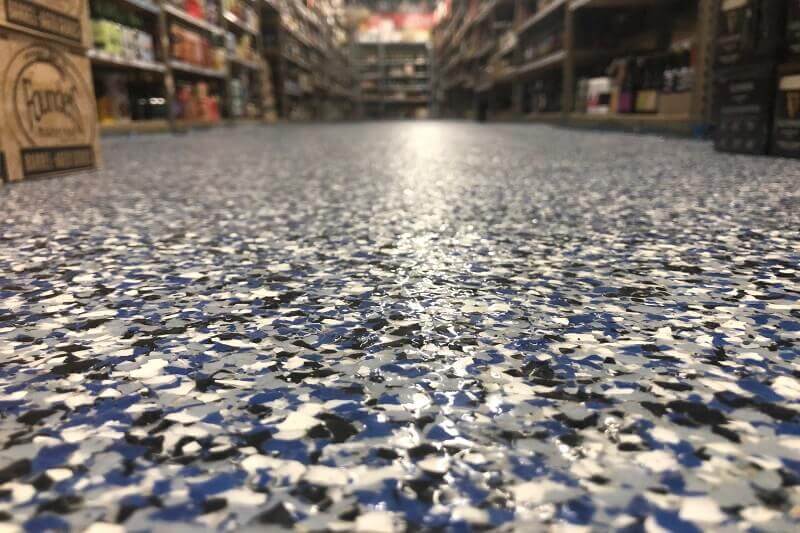 Close up of multi colored flooring